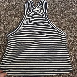 Stripped Cropped Tank